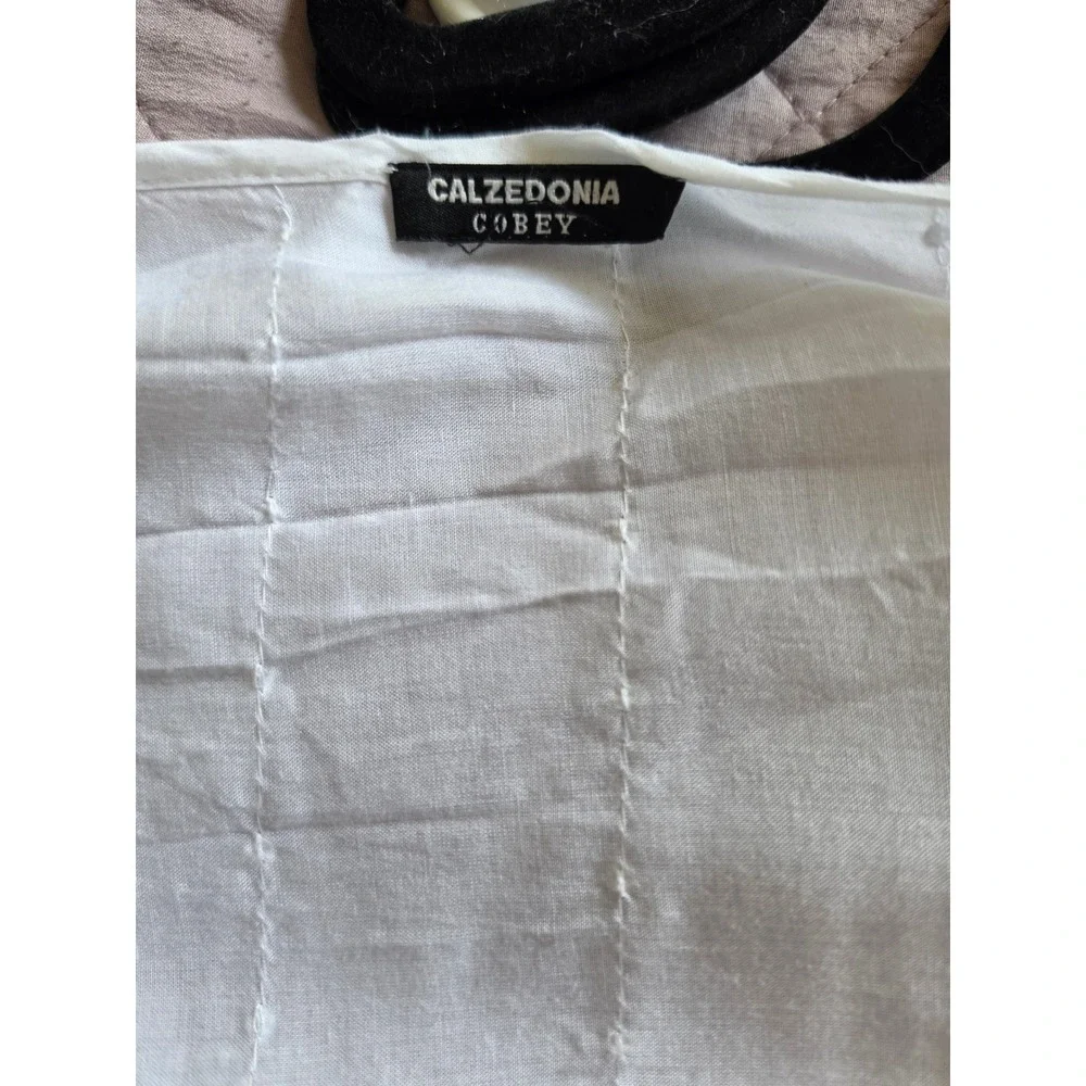 Calzedonia Boho Cottagecore White Gold Sparkles Soft‎ Cover Up